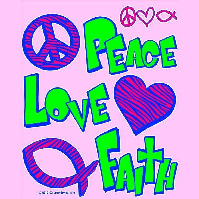 Peace Love Faith Image