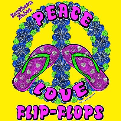 Peace Love Flip-Flops Image
